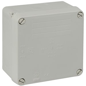 WIB 1 110 x 110 x 60mm IP65 Grey Junction box [Single]