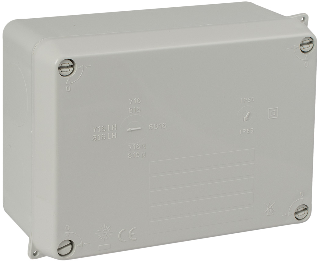 WIB 2 160 x 120 x 71mm IP65 Grey Junction box [72's]