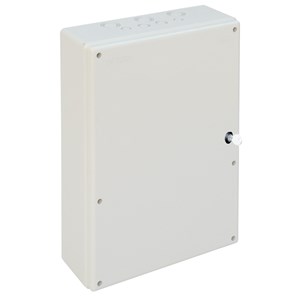 362Wx140Dx500H IP65 Plain lid smooth sides enclosure c/w Plastic/Metal Key Lock
