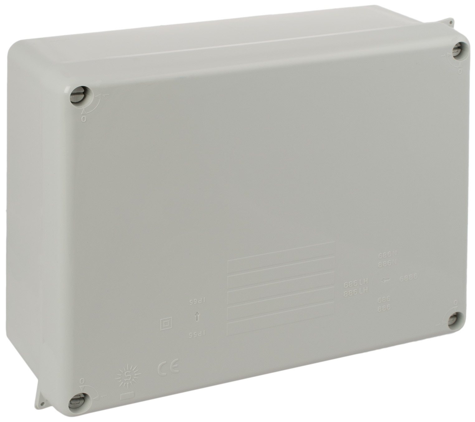 WIB 4  230 x 180 x 88mm IP65 Grey Junction box [32's]