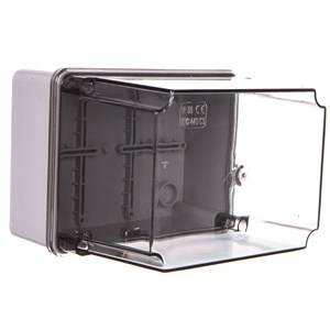 CLDLWIB9 IP56 150 x 110 x 140mm Grey ABS box with clear lid [18]