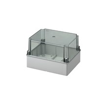 CLDLWIB12 IP56 240 x 190 x 160mm Grey ABS box with clear lid [8]