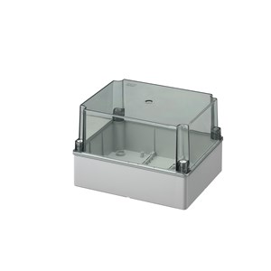 CLDLWIB12 IP56 240 x 190 x 160mm Grey ABS box with clear lid [8]