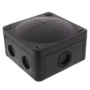 COMBI 407/5/B IP66/67 Black Junction box c/w 32A T/B