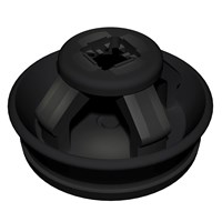 CLIXX M 25 x 1.5 Black (RAL 9005) Cable entry membrane