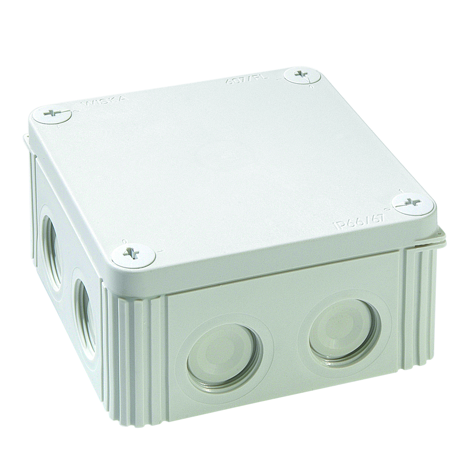 COMBI IND 607/5 IP66/67 Junction Box c/w flat lid