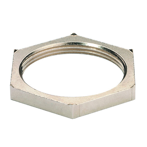 EMMU-EMV M75 EMC Locknut in Brass Nickel Plated