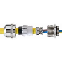 EMSKV-L 25 EMV-Z IP68 Nickel plated gland c/w EMC earth