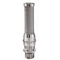 EMSKVS-L 63 Brass nickel plated c/w bend protection Long Thread