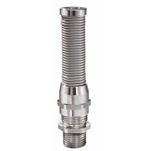 EMSKVS-L 63 Brass nickel plated c/w bend protection Long Thread