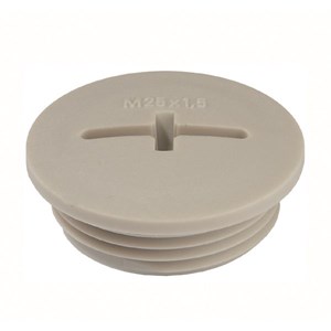 EVSG 50 Light grey stop end