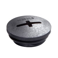 EVSG-ORD63 Black RAL9005 IP68 Stop end c/w O Ring sealing