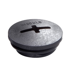 EVSG-ORD63 Black RAL9005 IP68 Stop end c/w O Ring sealing