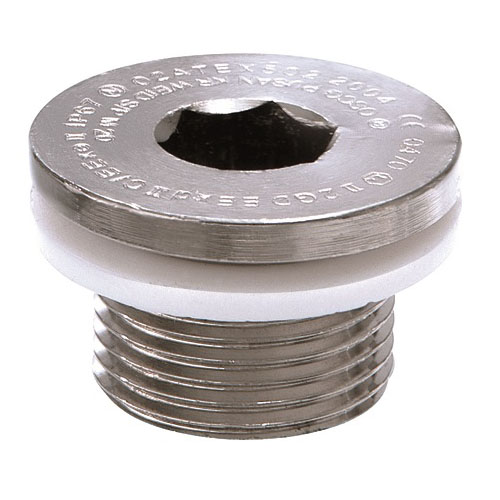 OSSP-R 25 ATEX Eexd Stop End Brass-nickel plated