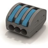 SBOX3/100 [Box of 100pcs] 3 Pole 32 amp Lever Connector push in Terminal