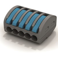 SBOX5/50 [Box of 50pcs] 5 Pole 32 amp Lever Connector push in Terminal