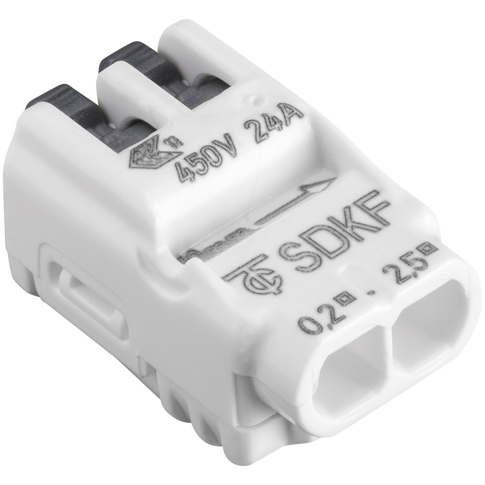 SDKF2 _ 2 Pole releasable loop connector Terminals 24A 450V